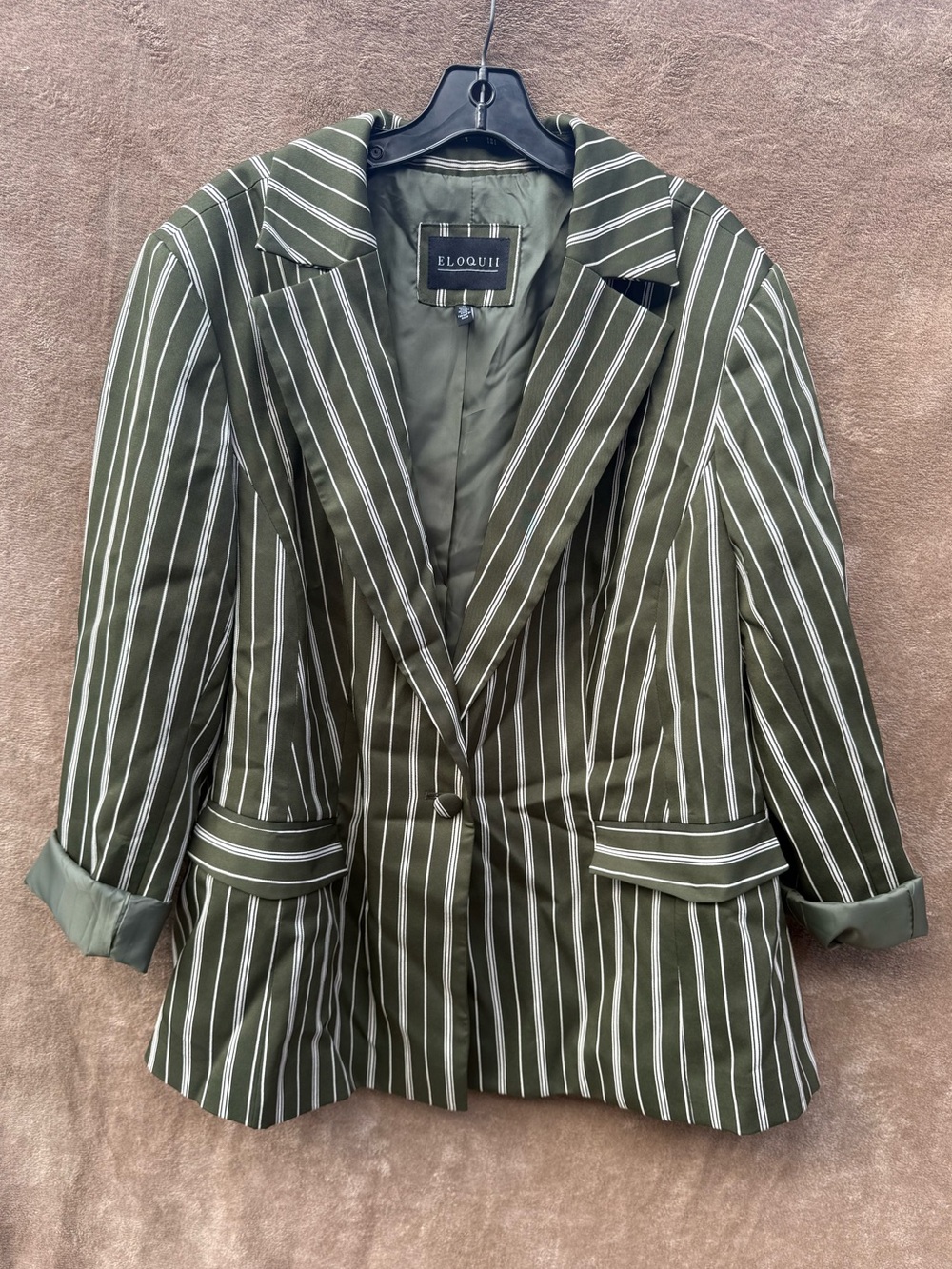 Eloquii pinstripe blazer